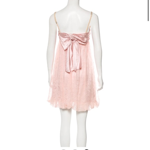 DOLCE & GABBANA XS PINK SILK AND LACE BUSTER BABYDOLL DRESS SEEN ON GOSSIP GIRL - Picture 6 of 7